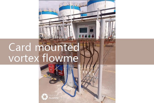 Card mounted vortex flowmeter
